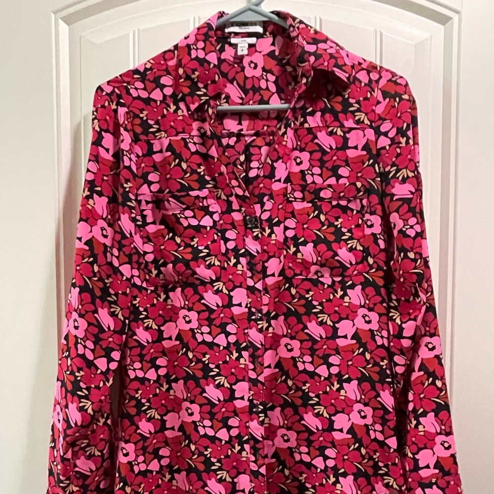 Express Slim Fit Portofino Shirt
